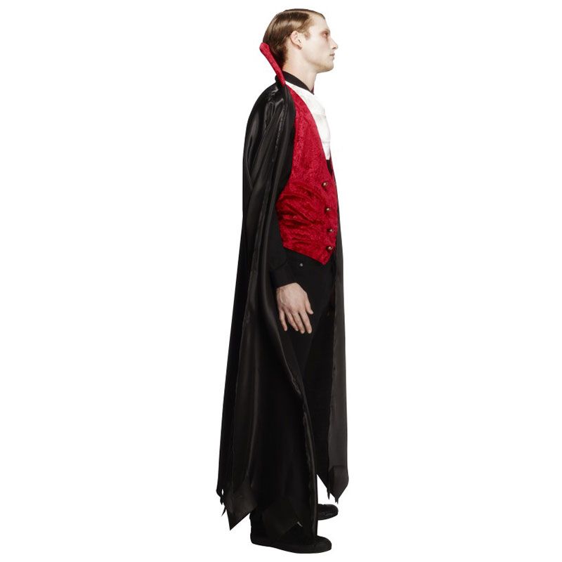 Fantasia masculina de vampiro, traje de luxo para cosplay, colete