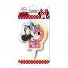 12 Velas de Cumpleaños Minnie Mouse 7,5 cm 2D