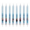 8 Velas forma Palillo Frozen 9 cm