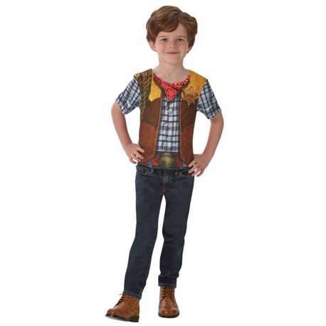 Camiseta de Disfraz de Cowboy Infantil