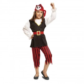 Pirata costa calavera menina infantil