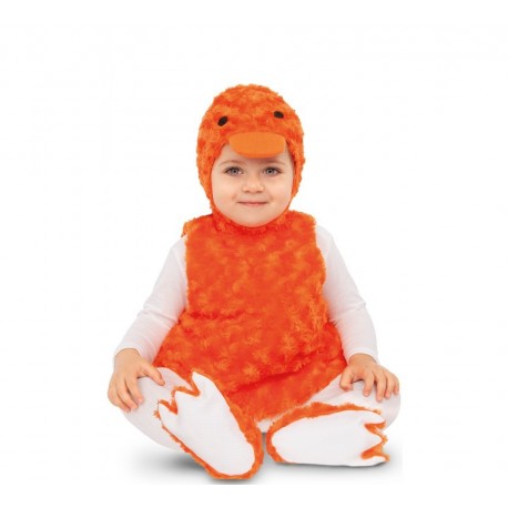 Traje de pato de laranja infantil