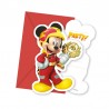 6 Invitaciones Mickey Piloto