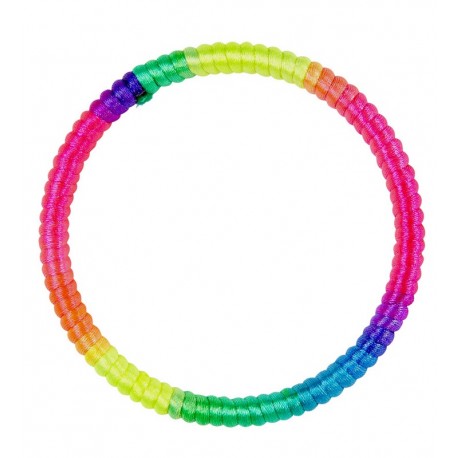 Pulseira multicolorida fluorescente