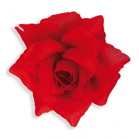 Broche rosa vermelho