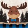 16 Servilletas 33 cm MOOSE BLUE BUFFALO PLAID