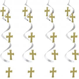 5 Colgantes GOLD/SLV CROSSES