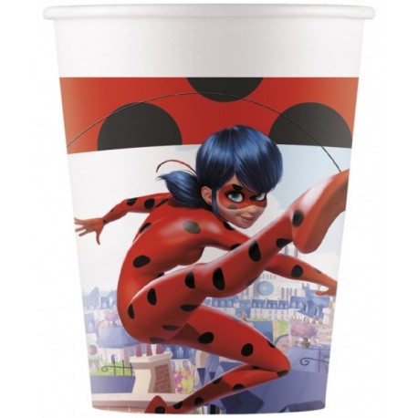 8 Copos LadyBug 266 ml