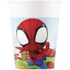 8 Vasos Spidey 200 ml