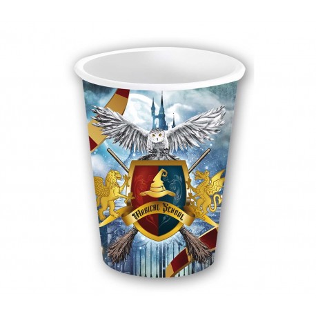 6 Vasos Harry Potter Hogwarts 240 ml