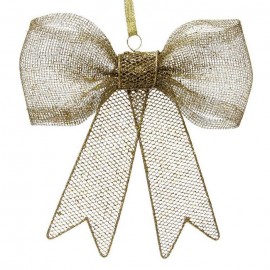 Decoração de Natal de Gold Metal Bow 20 x 4 x 22,50 cm