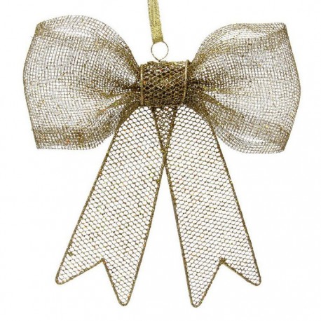 Decoração de Natal de Gold Metal Bow 20 x 4 x 22,50 cm