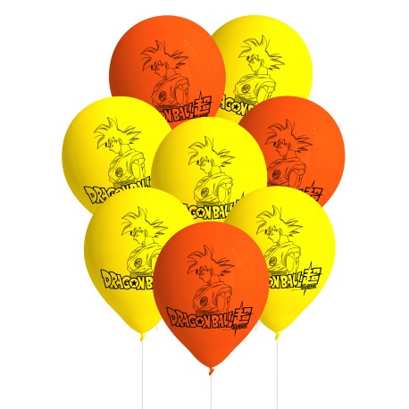 8 Globos Dragon Ball de Látex