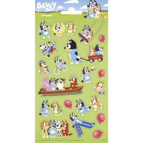 Pegatinas De Brillo Bluey 102 x 200 mm