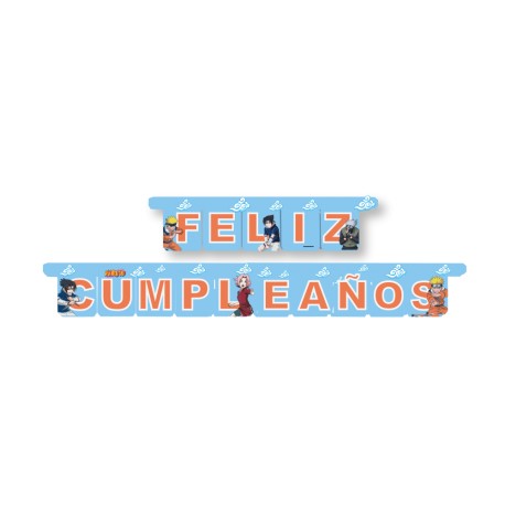 Guirnalda Feliz Cumpleaños Naruto